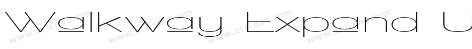 Walkway Expand UltraBold字体转换
